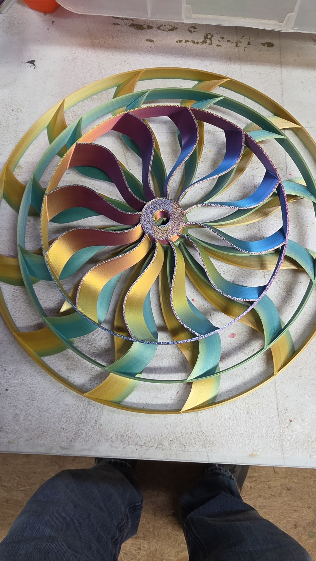 Custom 3D Printed Wind Spinner